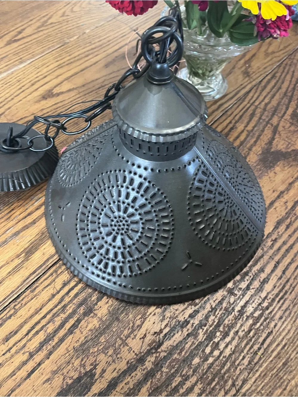 Irvins tinware tin Pendant Light Shade